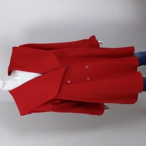 Vintage V- neck wool coat